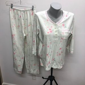 KAREN NEUBURGER pjs pajamas 2pc SOFT set PETITE PM